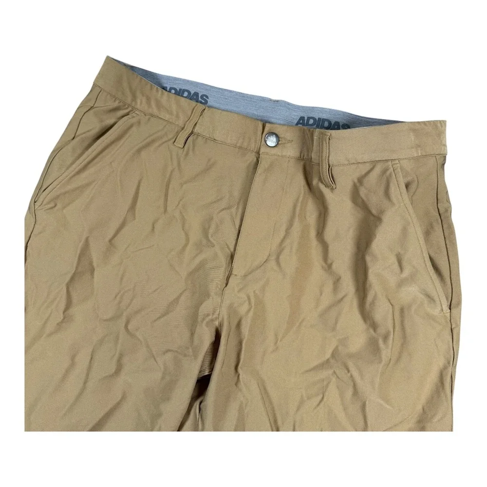 Adidas Ultimate 365 Golf Pants Performance‎ Khaki Trousers Mens Size 36